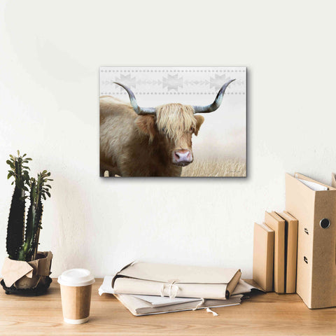 Image of 'Get Your Horns Up' by Lori Deiter, Canvas Wall Art,16 x 12