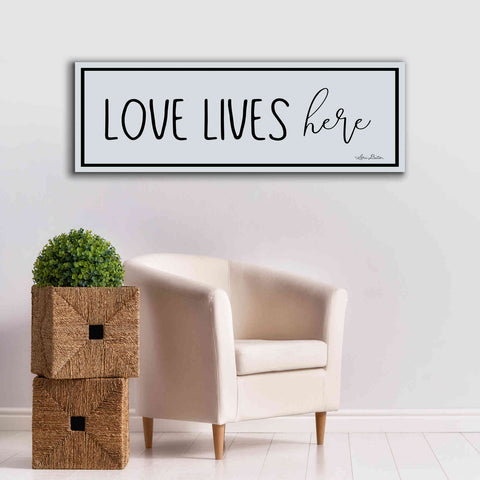 Image of 'Love Lives Here' by Lori Deiter, Canvas Wall Art,60 x 20