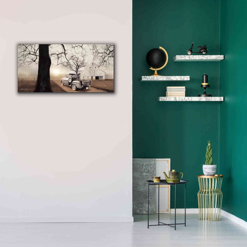 Image of 'Millersburg Sunrise with Truck' by Lori Deiter, Canvas Wall Art,40 x 20