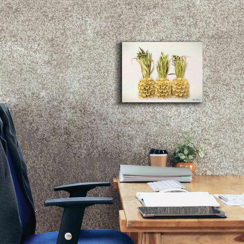 Image of 'Pineapples' by Lori Deiter, Canvas Wall Art,16 x 12