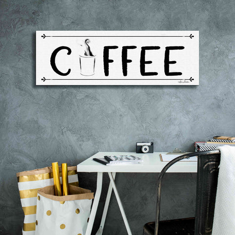 Image of 'Coffee Banner' by Lori Deiter, Canvas Wall Art,36 x 12