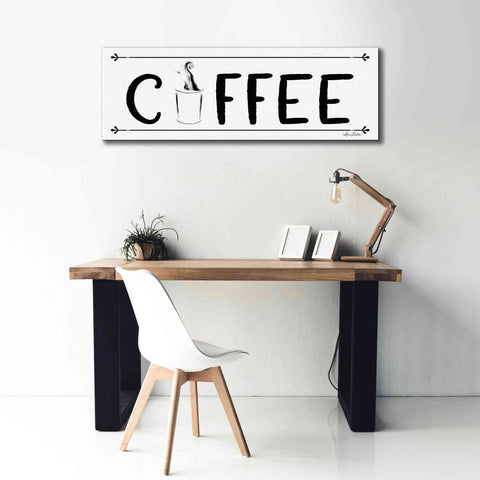 Image of 'Coffee Banner' by Lori Deiter, Canvas Wall Art,60 x 20