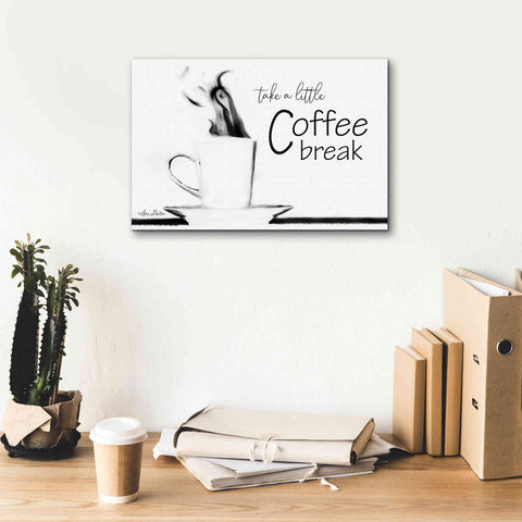 Image of 'Take a Little Coffee Break II' by Lori Deiter, Canvas Wall Art,18 x 12