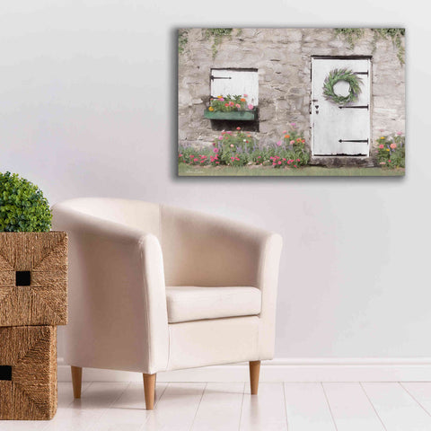 Image of 'Old Stone Cottage' by Lori Deiter, Canvas Wall Art,40 x 26