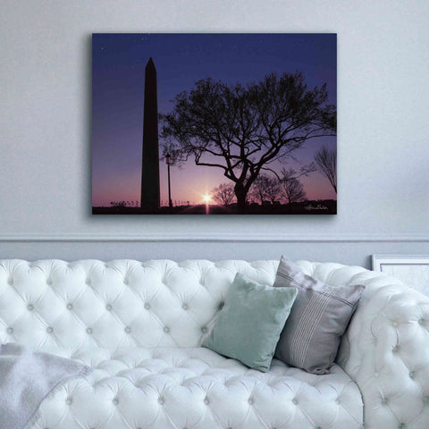 Image of 'Nightfall at the Washington Monument' by Lori Deiter, Canvas Wall Art,54 x 40
