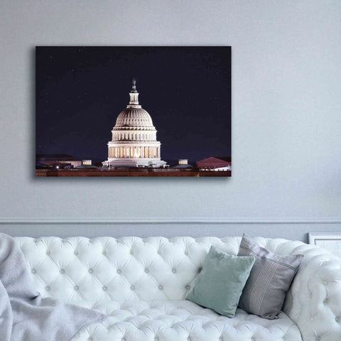 Image of 'US Capital at Night' by Lori Deiter, Canvas Wall Art,60 x 40