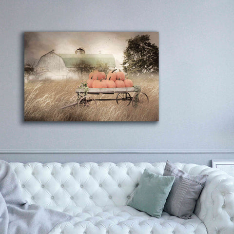 Image of 'Pumpkin Harvest Barn' by Lori Deiter, Canvas Wall Art,60 x 40