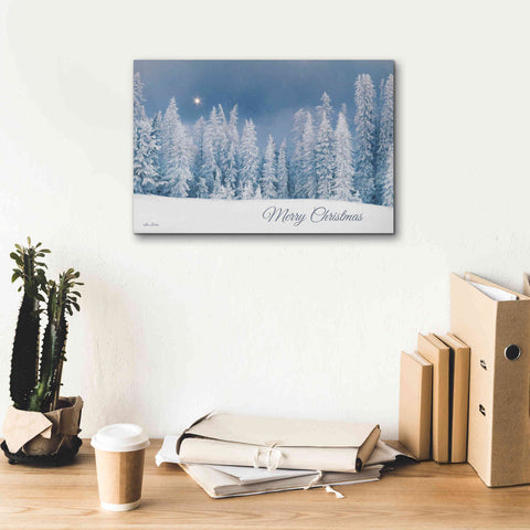 Image of 'Lava Mountain Merry Christmas' by Lori Deiter, Canvas Wall Art,18 x 12