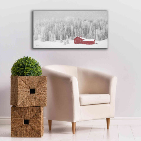 Image of 'Old Wyoming Barn' by Lori Deiter, Canvas Wall Art,40 x 20