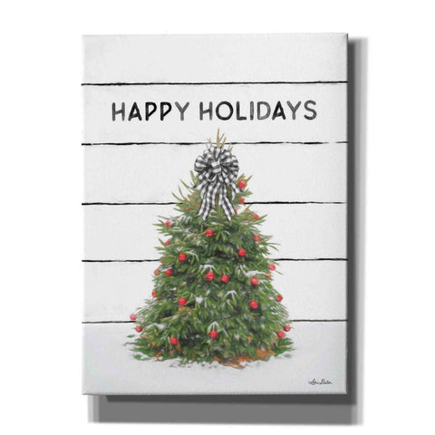 Image of 'Christmas Tree on Wood' by Lori Deiter, Canvas Wall Art