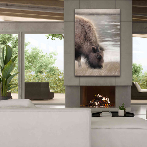 Image of 'Yellowstone Buffalo' by Lori Deiter, Canvas Wall Art,40 x 60