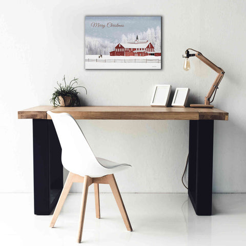 Image of 'Lava Mt. Horse Farm' by Lori Deiter, Canvas Wall Art,26 x 18