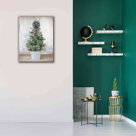 Image of 'Buffalo Plaid Mini Tree' by Lori Deiter, Canvas Wall Art,26 x 34
