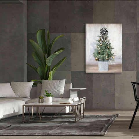 Image of 'Buffalo Plaid Mini Tree' by Lori Deiter, Canvas Wall Art,40 x 54