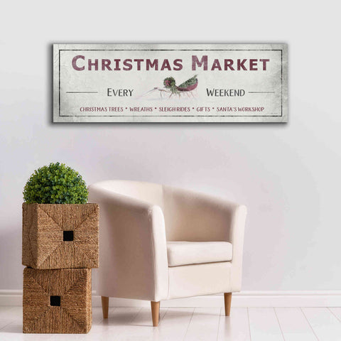 Image of 'Christmas Market Sign II' by Lori Deiter, Canvas Wall Art,60 x 20