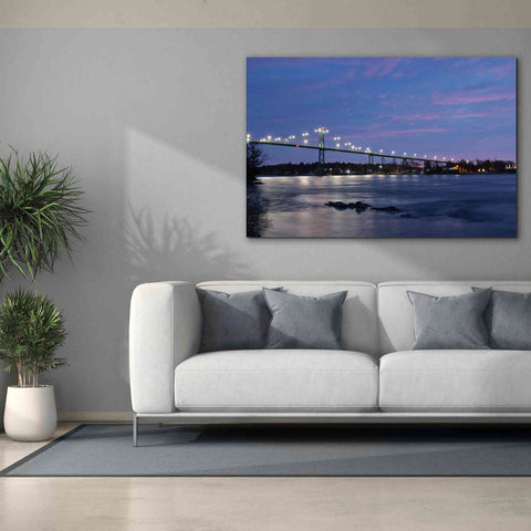 Image of 'Bridge at Night' by Lori Deiter, Canvas Wall Art,60 x 40