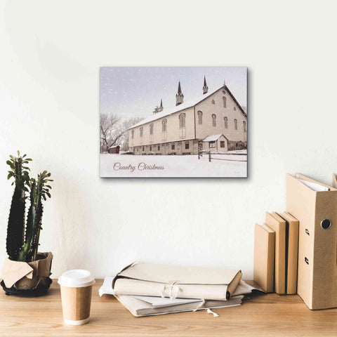 Image of 'Country Christmas Church' by Lori Deiter, Canvas Wall Art,16 x 12