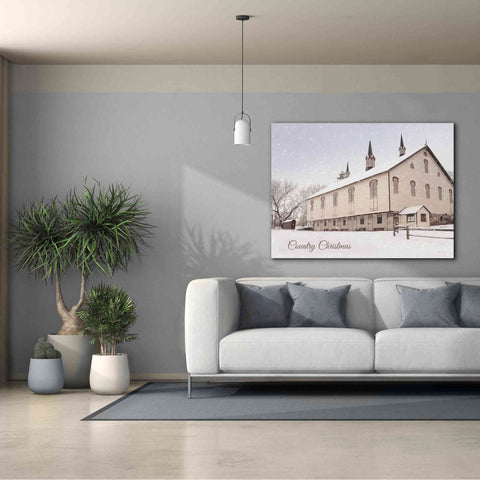 Image of 'Country Christmas Church' by Lori Deiter, Canvas Wall Art,30 x 26