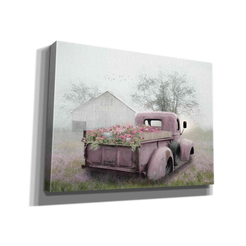 Image of 'Pink Flower Truck' by Lori Deiter, Canvas Wall Art