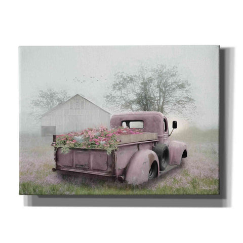 Image of 'Pink Flower Truck' by Lori Deiter, Canvas Wall Art