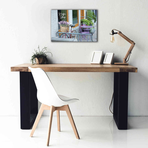 Image of 'Coffee Shop Visit' by Lori Deiter, Canvas Wall Art,26 x 18