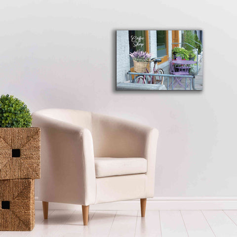 Image of 'Coffee Shop Visit' by Lori Deiter, Canvas Wall Art,26 x 18