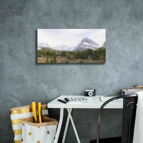 Image of 'Many Glacier Landscape' by Lori Deiter, Canvas Wall Art,24 x 12