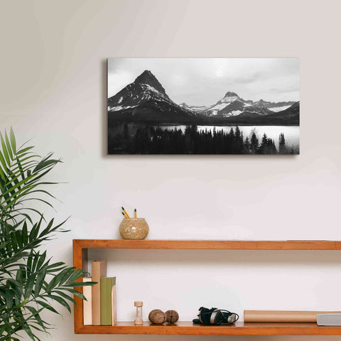 Image of 'Swiftcurrent Lake' by Lori Deiter, Canvas Wall Art,24 x 12
