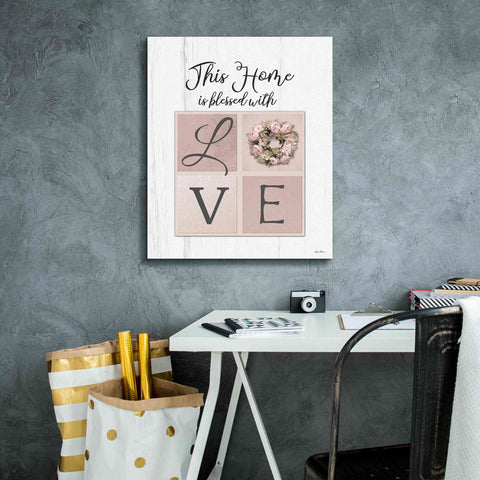 Image of 'This Home is Bless with Love' by Lori Deiter, Canvas Wall Art,20 x 24