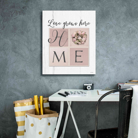 Image of 'Love Grows Here Home' by Lori Deiter, Canvas Wall Art,20 x 24