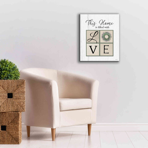 Image of 'This Home is Filled with Love' by Lori Deiter, Canvas Wall Art,20 x 24