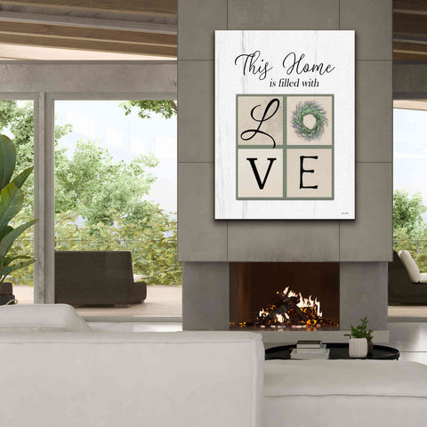 Image of 'This Home is Filled with Love' by Lori Deiter, Canvas Wall Art,40 x 54