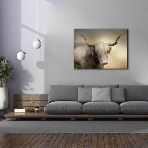 Image of 'Highland Cow in Golden Grass' by Lori Deiter, Canvas Wall Art,54 x 40