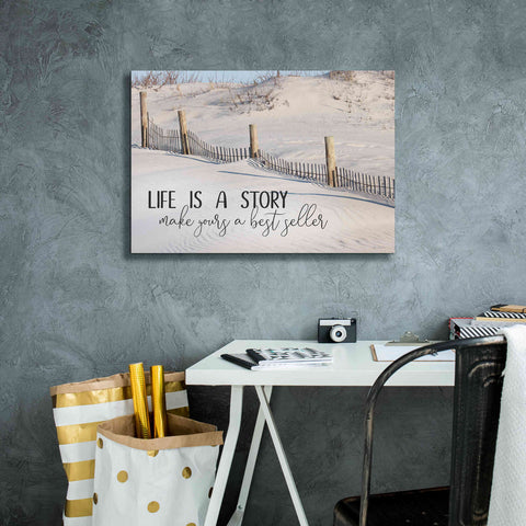 Image of 'Life is a Story' by Lori Deiter, Canvas Wall Art,26 x 18