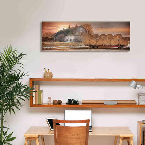 Image of 'Sunset on the Far' by Lori Deiter, Canvas Wall Art,36 x 12