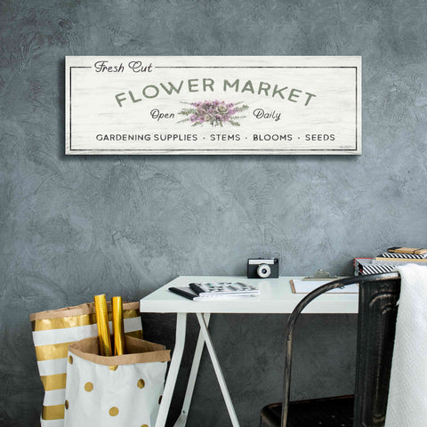 Image of 'Flower Market' by Lori Deiter, Canvas Wall Art,36 x 12