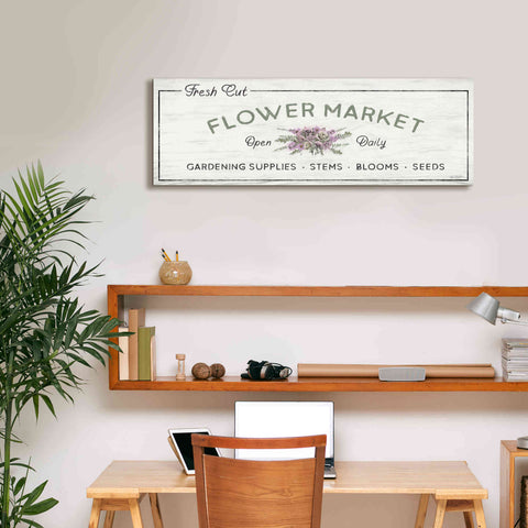 Image of 'Flower Market' by Lori Deiter, Canvas Wall Art,36 x 12