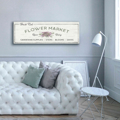 Image of 'Flower Market' by Lori Deiter, Canvas Wall Art,60 x 20