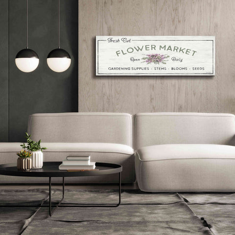 Image of 'Flower Market' by Lori Deiter, Canvas Wall Art,60 x 20
