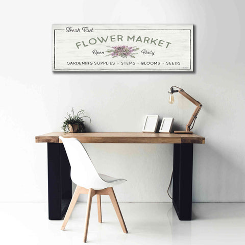 Image of 'Flower Market' by Lori Deiter, Canvas Wall Art,60 x 20