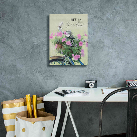 Image of 'Life is a Garden' by Lori Deiter, Canvas Wall Art,12 x 16