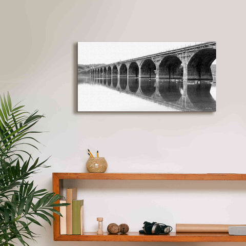 Image of 'Rockwell Bridge' by Lori Deiter, Canvas Wall Art,24 x 12