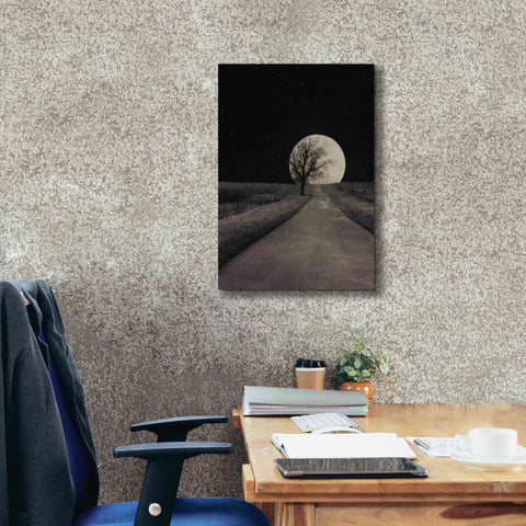 Image of 'Moonlit Country Road' by Lori Deiter, Canvas Wall Art,18 x 26