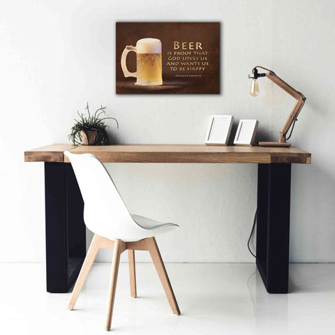 Image of 'Be Happy' by Lori Deiter, Canvas Wall Art,26 x 18