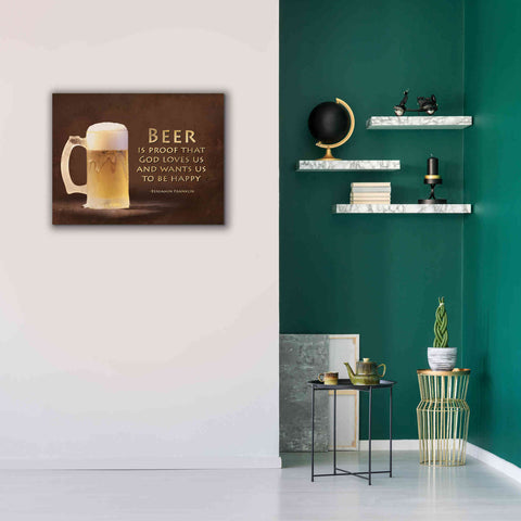 Image of 'Be Happy' by Lori Deiter, Canvas Wall Art,34 x 26