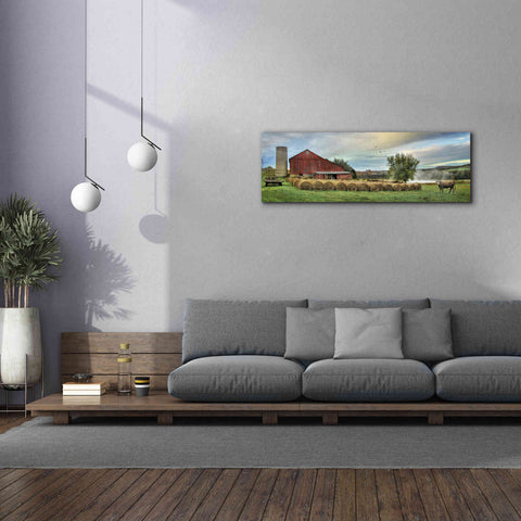 Image of 'Hay Harvest' by Lori Deiter, Canvas Wall Art,60 x 20