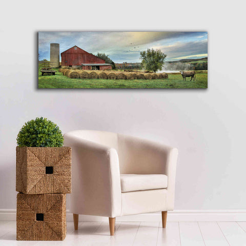 Image of 'Hay Harvest' by Lori Deiter, Canvas Wall Art,60 x 20