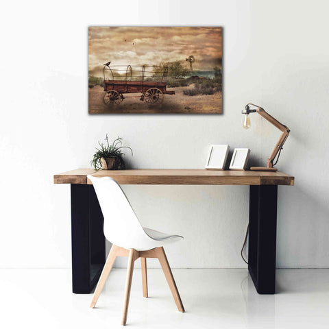 Image of 'Desert Wagon' by Lori Deiter, Canvas Wall Art,40 x 26