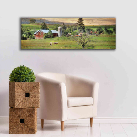 Image of 'Grazing Sheet' by Lori Deiter, Canvas Wall Art,60 x 20