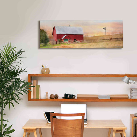 Image of 'Horse Farm' by Lori Deiter, Canvas Wall Art,36 x 12